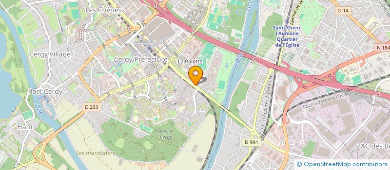 localisation de l'entreprise MONSIEUR KELLY DARABOR  CERGY