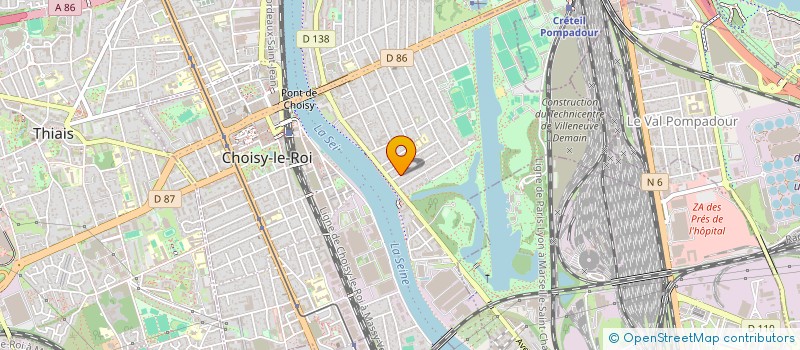 localisation de l'entreprise MONSIEUR KELO JOSAPHAT  CHOISY-LE-ROI