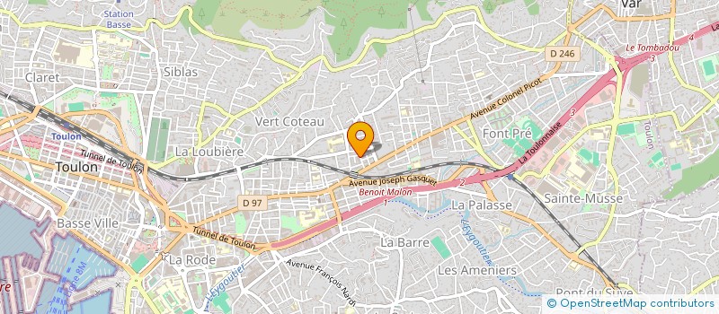 localisation de l'entreprise MONSIEUR KELVIN ESTEVE  TOULON