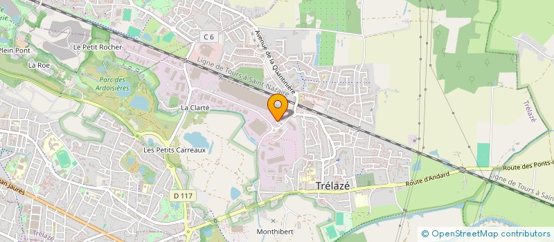 localisation de l'entreprise MONSIEUR KELVIN MORILLE--TROST  TRELAZE