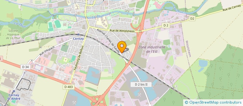 localisation de l'entreprise MONSIEUR KELVIN NKEMACHOR  CERNAY