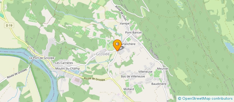 localisation de l'entreprise MONSIEUR KELVIN PERRIER  GROSLEE-SAINT-BENOIT