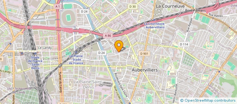 localisation de l'entreprise MONSIEUR KELVYN HENRIQUE RODRIGUES à AUBERVILLIERS