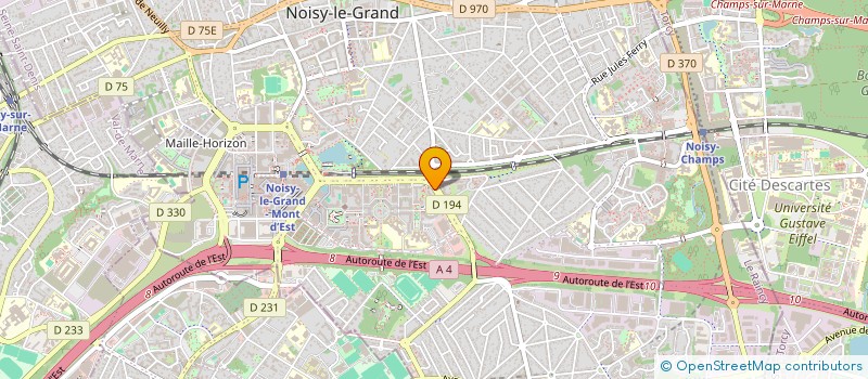 localisation de l'entreprise MONSIEUR KELY LONDHE TOMASINO à NOISY-LE-GRAND