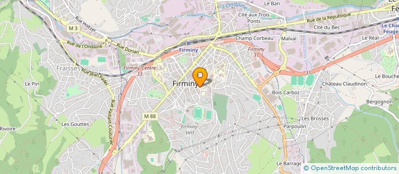 localisation de l'entreprise MONSIEUR KELYAN ABDESELEM  FIRMINY