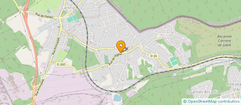 localisation de l'entreprise MONSIEUR KELYAN BELGUEBLI  L'HOPITAL