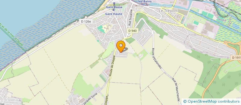 localisation de l'entreprise MONSIEUR KELYAN BORDELLON  LE TREPORT