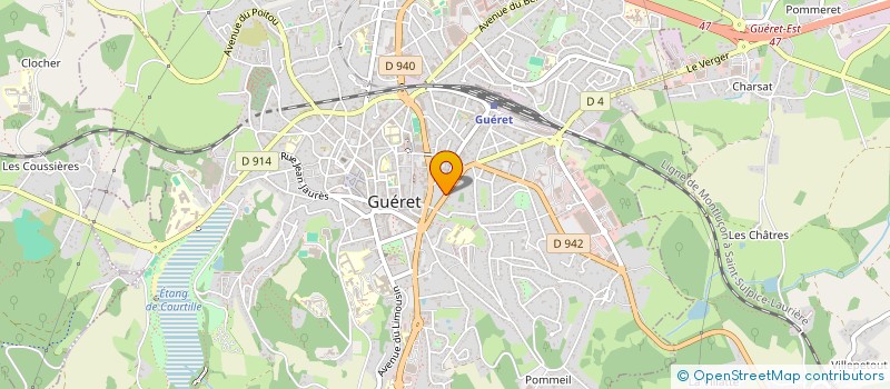 localisation de l'entreprise MONSIEUR KELYAN DURIAUX à GUERET