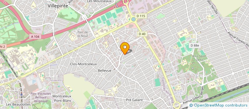 localisation de l'entreprise MONSIEUR KELYAN FETTAH à VILLEPINTE