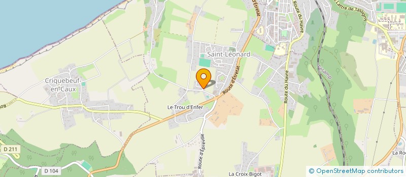 localisation de l'entreprise MONSIEUR KELYAN LECOINTRE  SAINT-LEONARD