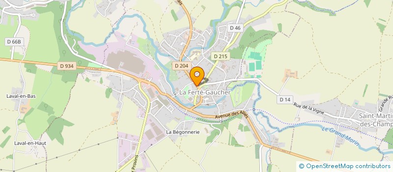 localisation de l'entreprise MONSIEUR KEMAJL BYTYQI  LA FERTE-GAUCHER