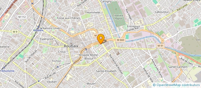 localisation de l'entreprise MONSIEUR KEMAL TEKIN  ROUBAIX