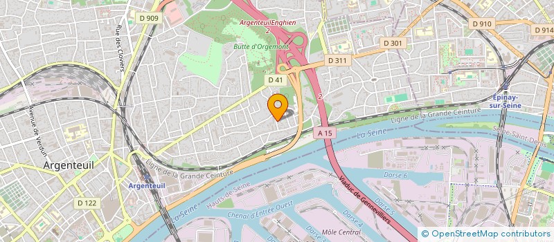 localisation de l'entreprise MONSIEUR KEMOKOBA MAKANERA  ARGENTEUIL