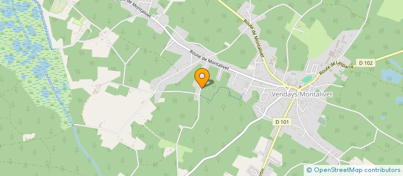 localisation de l'entreprise MONSIEUR KEN ALLESSE  VENDAYS-MONTALIVET