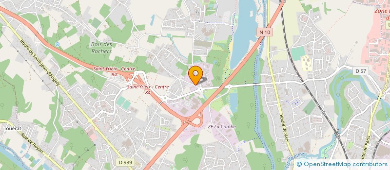localisation de l'entreprise MONSIEUR KEN HORTICA à SAINT-YRIEIX-SUR-CHARENTE