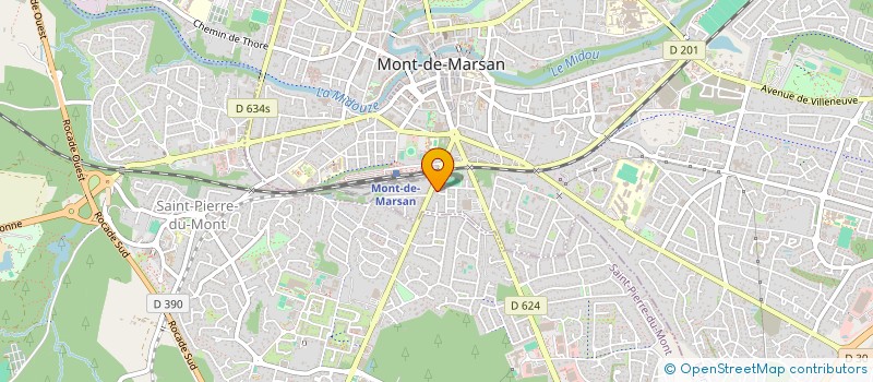 localisation de l'entreprise MONSIEUR KEN MADER  MONT-DE-MARSAN