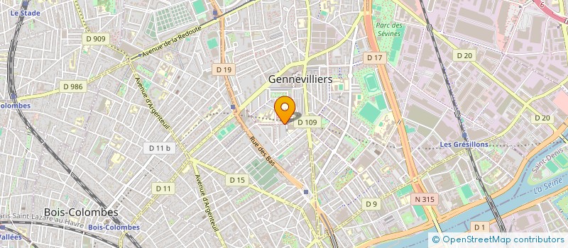 localisation de l'entreprise MONSIEUR KENAN AMMOUR  GENNEVILLIERS