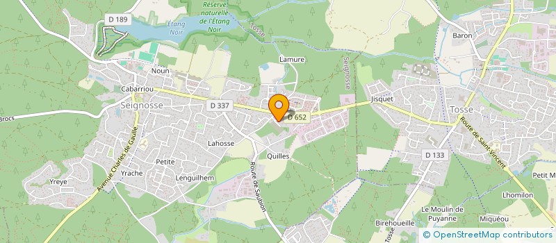 localisation de l'entreprise MONSIEUR KENAN TISSIER  SEIGNOSSE