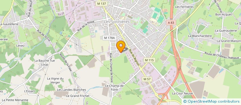 localisation de l'entreprise MONSIEUR KENAN TOKDEMIR  LES SORINIERES