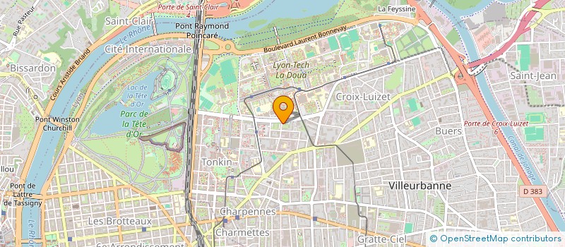 localisation de l'entreprise MONSIEUR KENAN YUKSEL  VILLEURBANNE