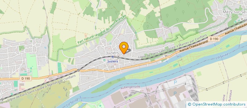 localisation de l'entreprise MONSIEUR KENCY MICHEL  JUZIERS