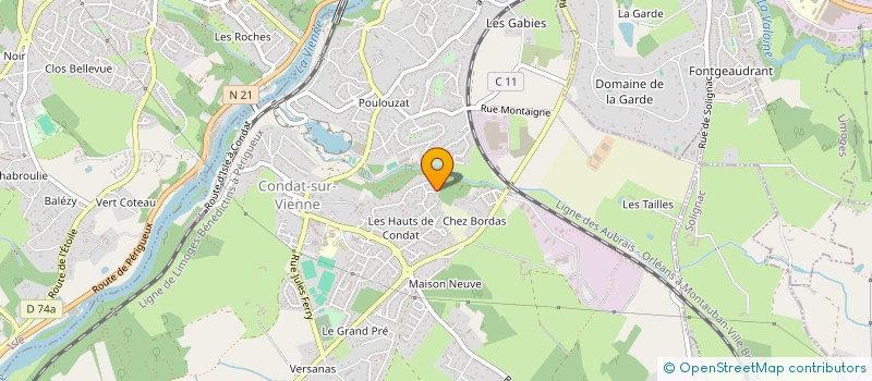 localisation de l'entreprise MONSIEUR KENDAL HATIPOGLU  CONDAT-SUR-VIENNE