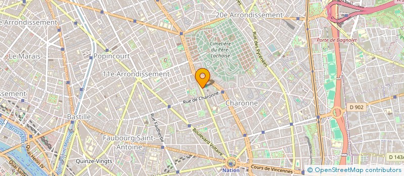 localisation de l'entreprise MONSIEUR KENDDY MARIE EMILIE  PARIS