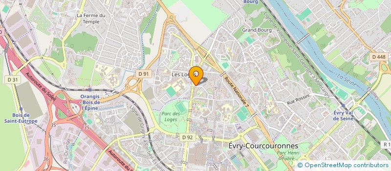 localisation de l'entreprise MONSIEUR KENDJY ANDOCHE à EVRY-COURCOURONNES