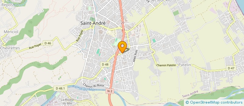 localisation de l'entreprise MONSIEUR KENDJY LANTIER  SAINT-ANDRE