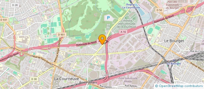 localisation de l'entreprise MONSIEUR KENDRICK PAUL à LA COURNEUVE