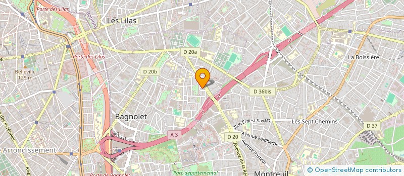 localisation de l'entreprise MONSIEUR KENDY EDMOND à BAGNOLET