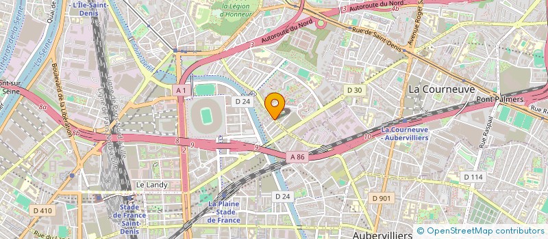 localisation de l'entreprise MONSIEUR KENDY POMPUI  AUBERVILLIERS