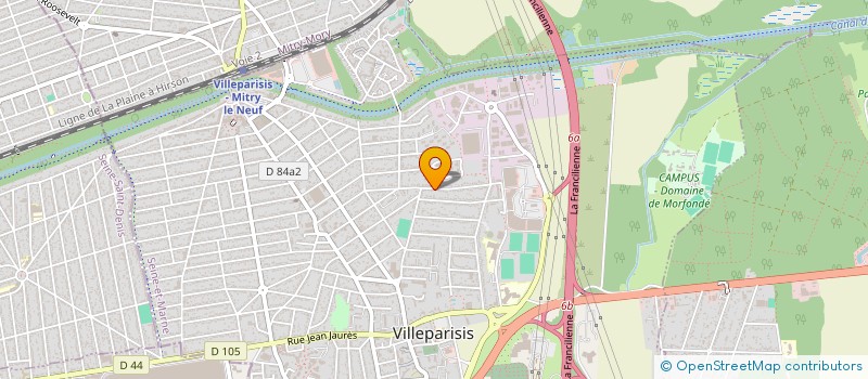 localisation de l'entreprise MONSIEUR KENE LOUISSAINT  VILLEPARISIS