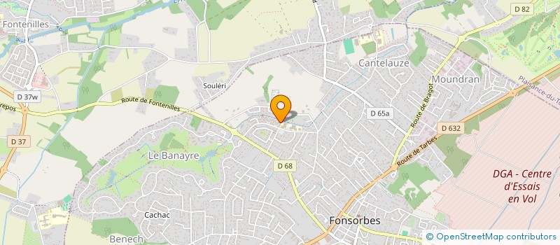 localisation de l'entreprise MONSIEUR KENJI BRUNEL  FONSORBES