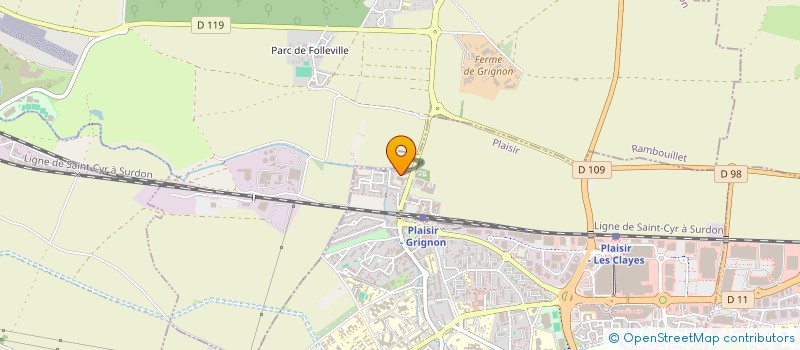 localisation de l'entreprise MONSIEUR KENJI DUJARDIN  PLAISIR