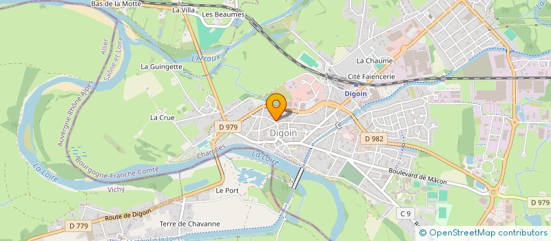 localisation de l'entreprise MONSIEUR KENJY FLORE  DIGOIN