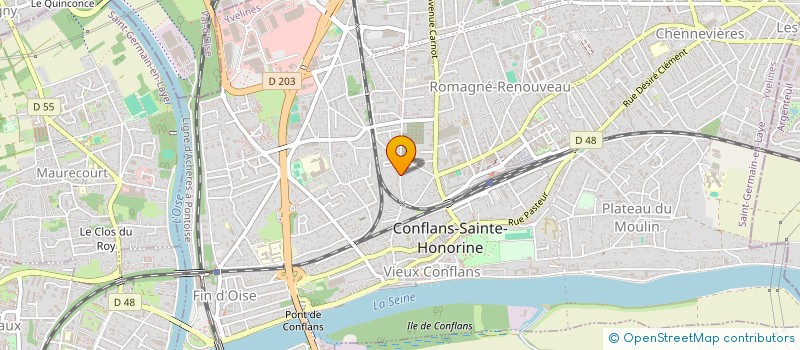 localisation de l'entreprise MONSIEUR KENJY LOUIS  CONFLANS-SAINTE-HONORINE
