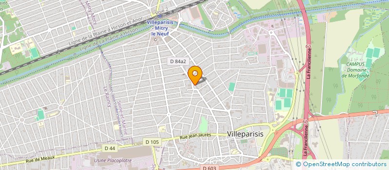 localisation de l'entreprise MONSIEUR KENJY NAGRE  VILLEPARISIS