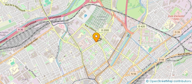 localisation de l'entreprise MONSIEUR KENNEDY JOVANOVIC  MULHOUSE