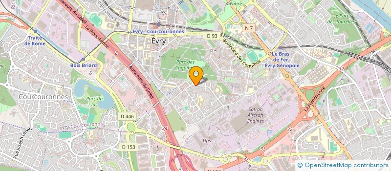 localisation de l'entreprise MONSIEUR KENNEDY UDEAGHA  EVRY-COURCOURONNES