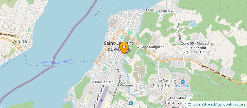 localisation de l'entreprise MONSIEUR KENNETH BAKATIA à SAINT-LAURENT-DU-MARONI