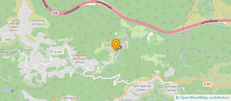 localisation de l'entreprise MONSIEUR KENNETH DEWAR  LES ADRETS-DE-L'ESTEREL