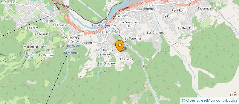 localisation de l'entreprise MONSIEUR KENNETH GRANT  LES HOUCHES