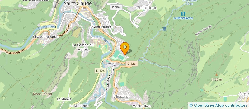 localisation de l'entreprise MONSIEUR KENNETH MAWER  SAINT-CLAUDE