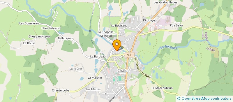 localisation de l'entreprise MONSIEUR KENNETH MORTIMER à CHALUS