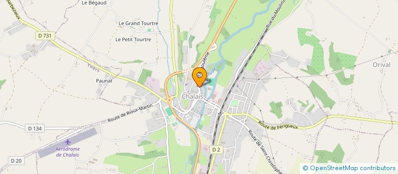 localisation de l'entreprise MONSIEUR KENNETH POOLE à CHALAIS