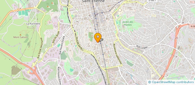 localisation de l'entreprise MONSIEUR KENNY BONHOMME  SAINT-ETIENNE