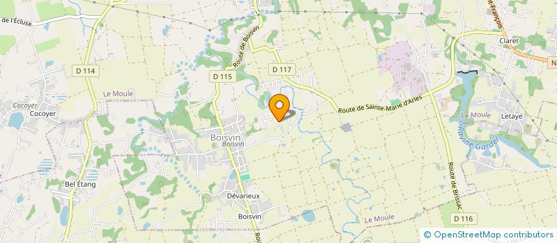 localisation de l'entreprise MONSIEUR KENNY CELESTIN  LE MOULE