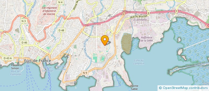 localisation de l'entreprise MONSIEUR KENNY DEGASSE  FORT-DE-FRANCE