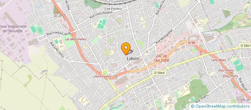 localisation de l'entreprise MONSIEUR KENNY DOUCE  LIEVIN